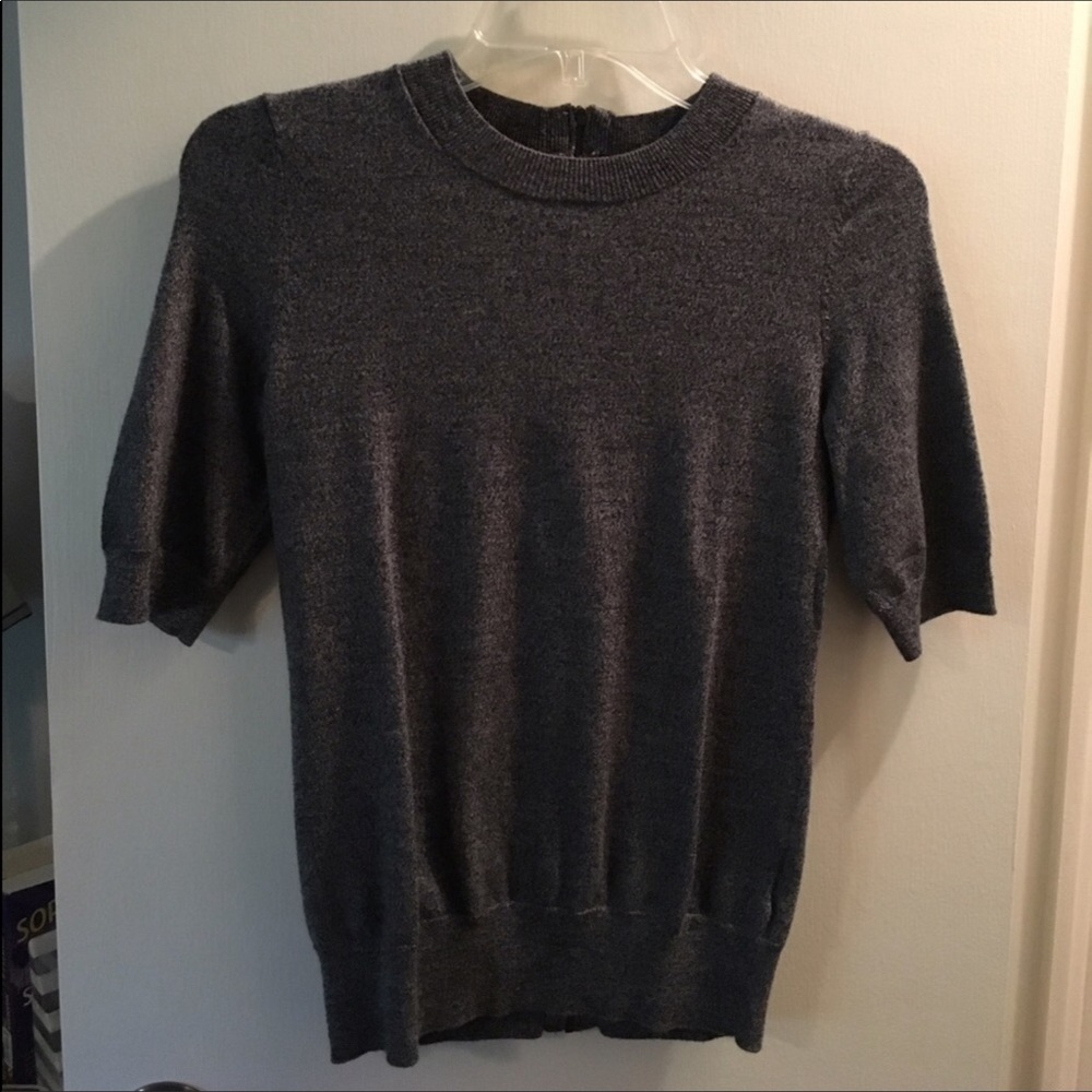 Merino Wool Crew neck short sleeve sweater
